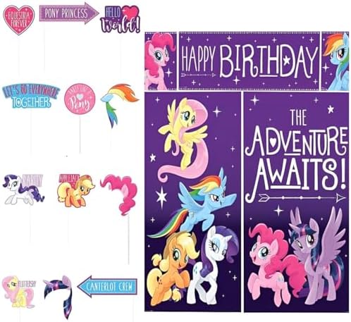 My Little Pony Scene Setters Pack Of 16 With 12 Photo Props