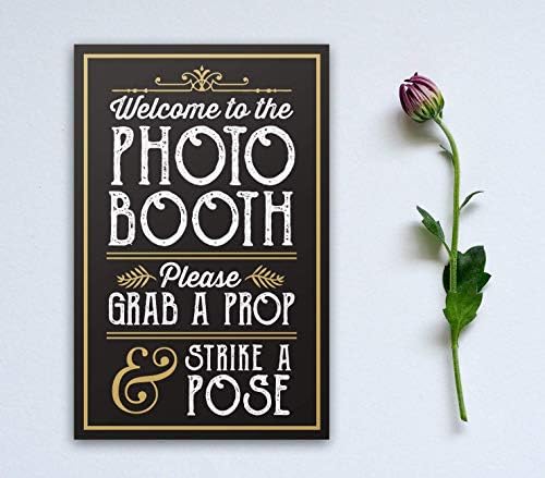 Perfect Photo Booth Prop Sign with Easel Backer Stand