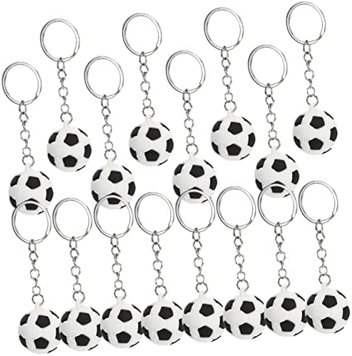 LIFKOME 16Pcs Soccer Keychains for Boys Sports Party Favors