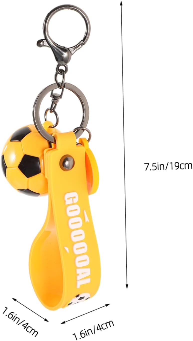 PartyKindom 2 Pcs Soccer Keychain Football Pendant for Keys and Bags