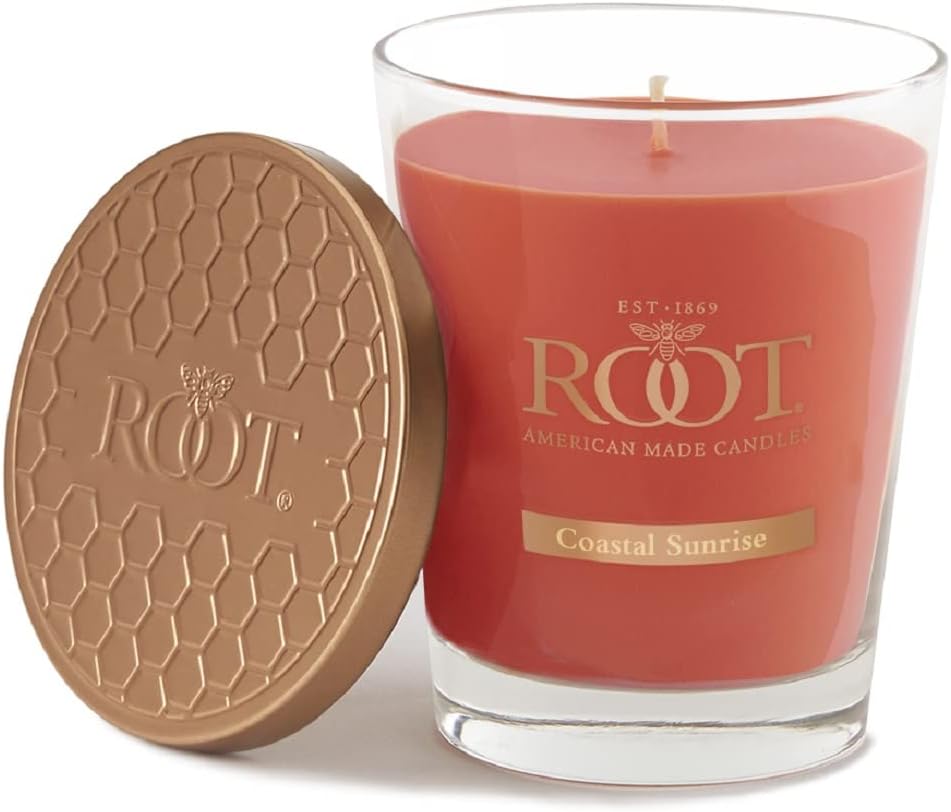 Root Candles Coastal Sunrise Honeycomb Jar Candle