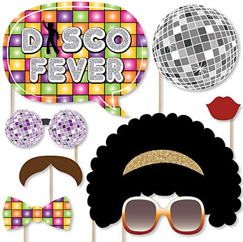Big Dot of Happiness 70s Disco Photo Props Kit