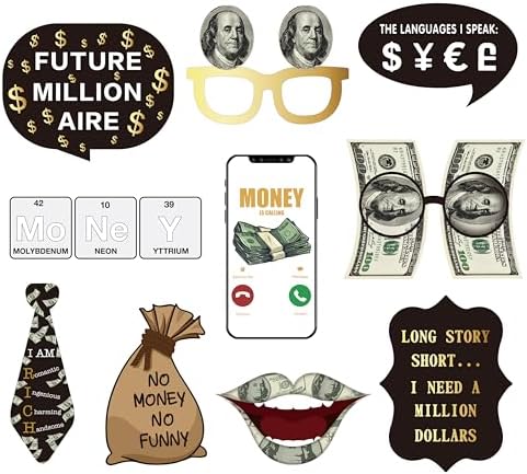 Fun Money Party Photo Booth Props