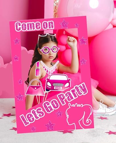 JeVenis 15 Pcs Lets Go Party Photo Booth Props Set