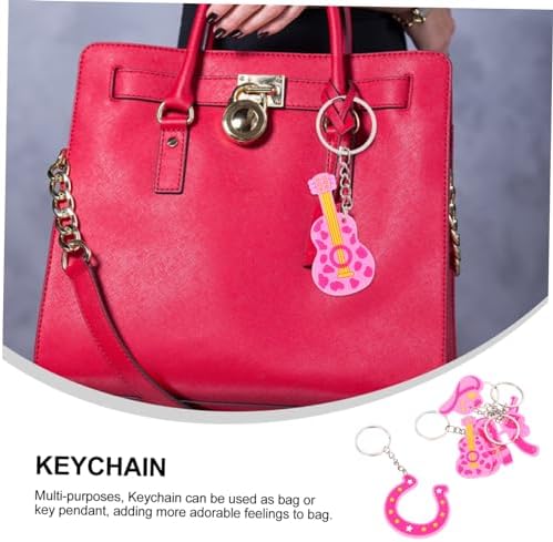 DECHOUS 15pcs Cute Cowgirl Keychains for Party Bags