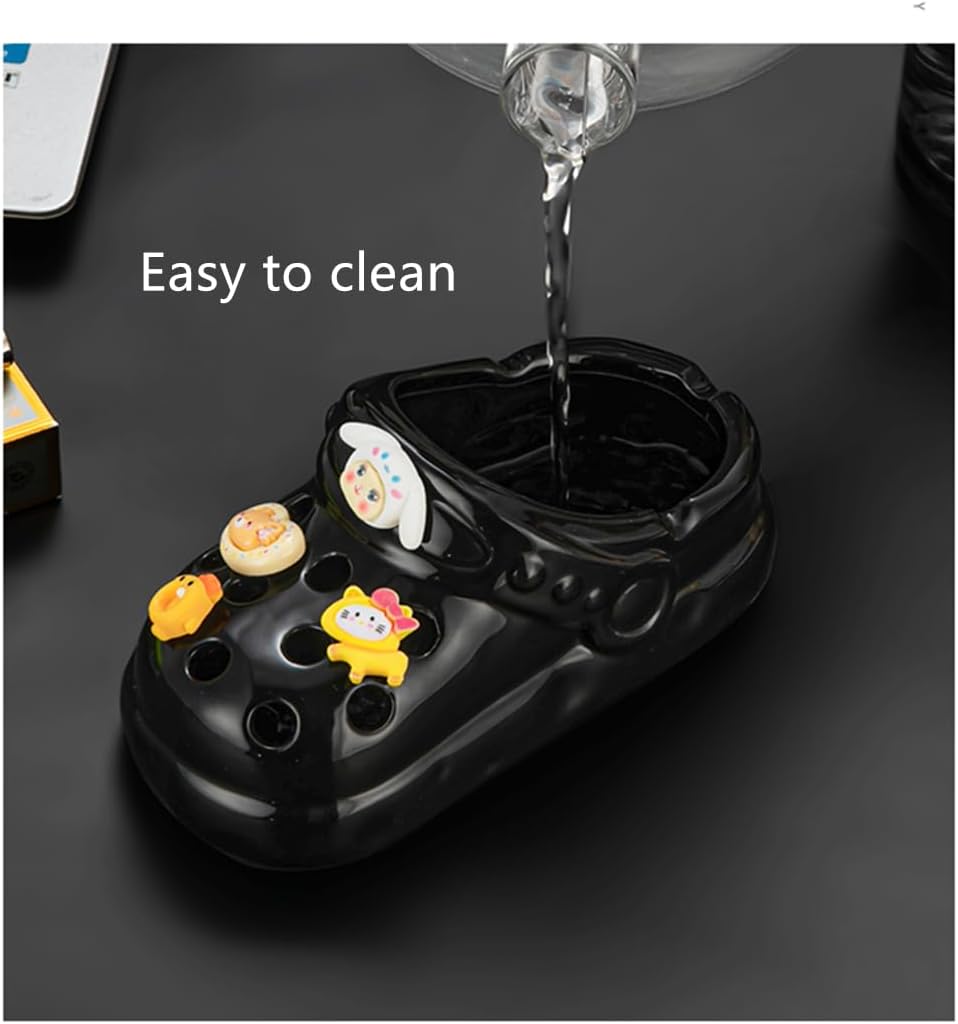 CuteZing Perforated Shoe Ceramic Ashtray 45 Inch