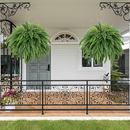 Single Silky Artificial Boston Fern Bush 49 Inch