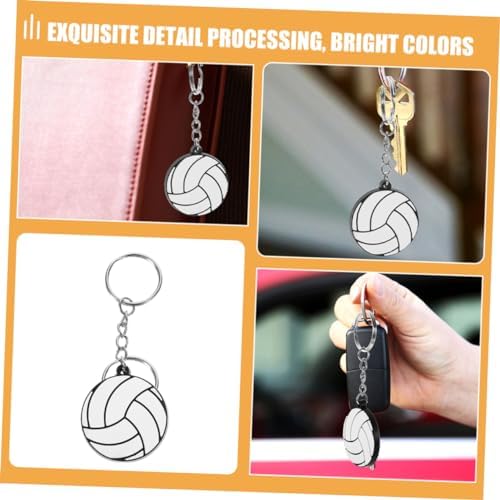 BESPORTBLE 16-Piece PVC Volleyball Keychain Set