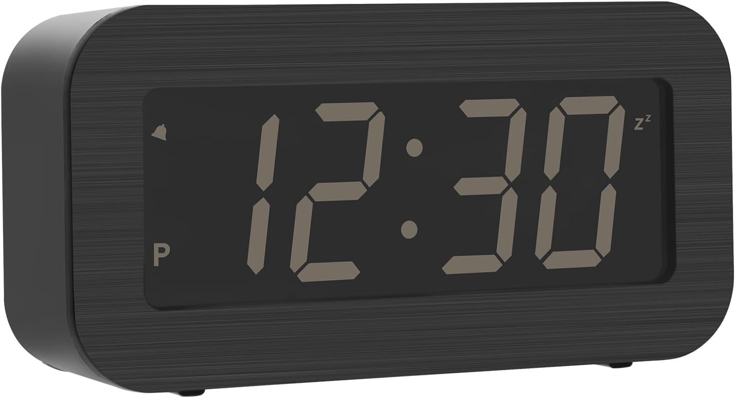 Digital Alarm Clock with Battery and USB Charging