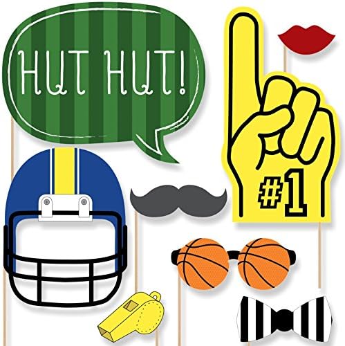 Big Dot of Happiness Sports Party Photo Booth Props Kit 20 Count