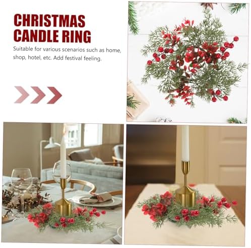 Christmas Candle Wreath for Holiday Decor