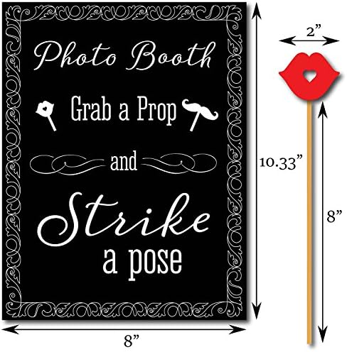 50th Birthday Photo Booth Props Set 31-Piece