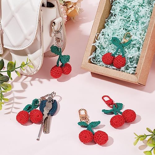 CRASPIRE 6Pcs 3 Color Enamel Keychain Set