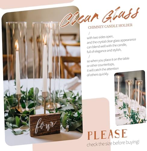Showgeous 6 Piece Hurricane Candle Holder Set