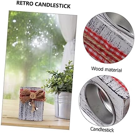 LIFKICH Wooden Candle Stand for Christmas Decor