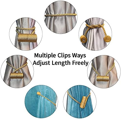 Modern Magnetic Curtain Holdbacks 2 Pack