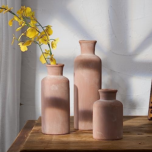 LUKA Ceramic Vase Set of 3 for Home Decor
