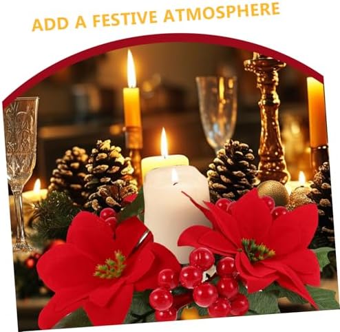 Wakauto Mini Christmas Candle Wreath Decor