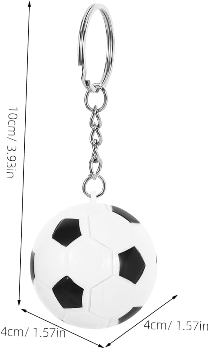 VOSAREA 2Pcs Soccer Ball Keychains for Boys