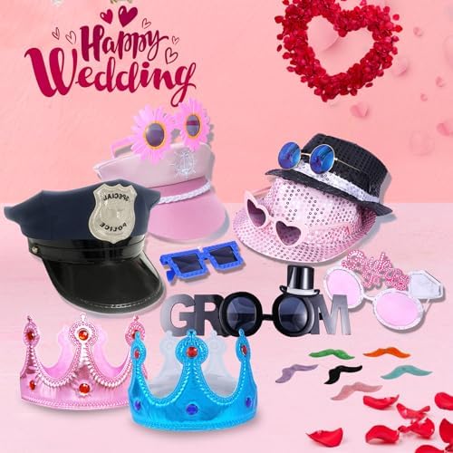18 Pcs Fun Photo Booth Props Set for Adults