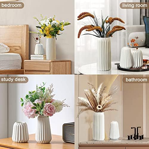 Modern Ceramic Vases Set of 3 for Home Decor