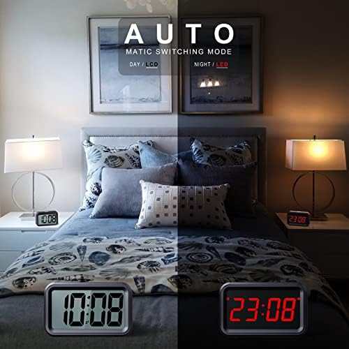 T-FAMY Digital Clock with LED LCD Auto Display