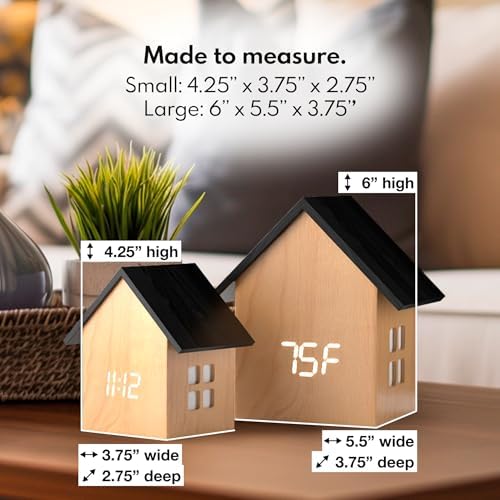 Driini Digital House Alarm Clock with Temp Display