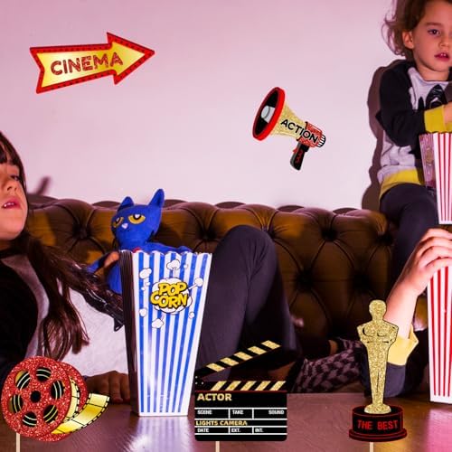 Movie Night Photo Booth Props Hollywood Theme Decorations