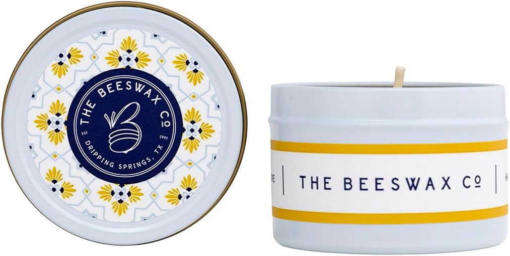 The Beeswax Co Southwest Travel Candle Tin - Natural Honey Scented 4oz