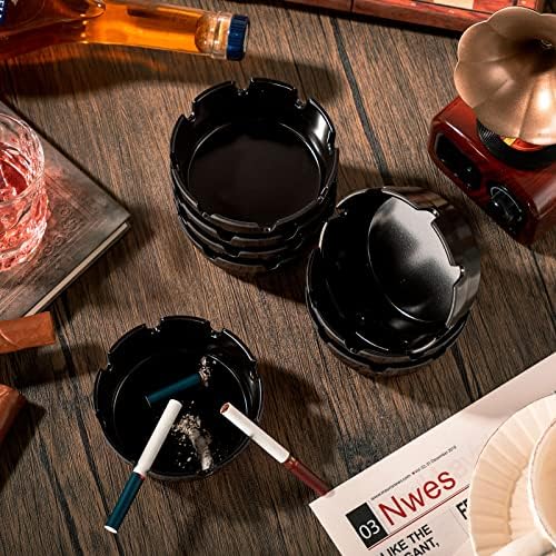 Reginary 24-Piece 4 Inch Round Ashtrays Bulk Set