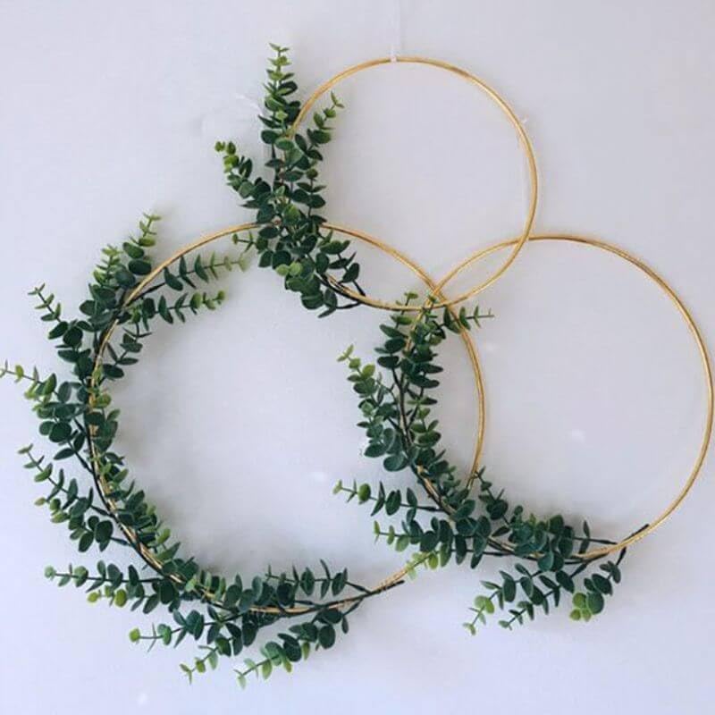 Efavormart 24 Inch Gold Metal Wreath Hoop Rings