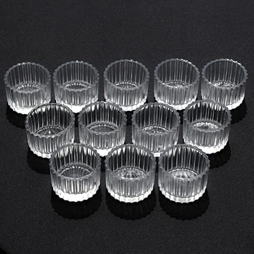 VOHO Clear Tea Light Holder Set of 12