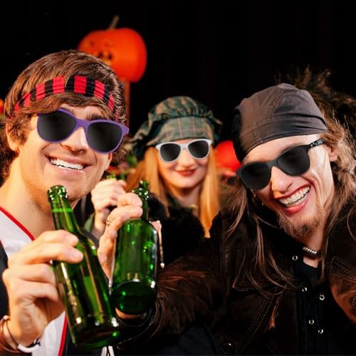 Flutesan 24 Pcs Halloween Glasses Set Photo Props