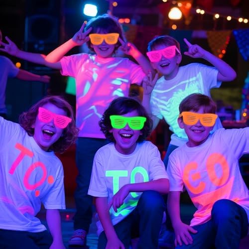 Mega-L 12 Pcs Glow in The Dark Glasses Party Favors