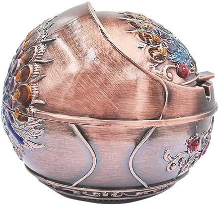 Hourwof Smokeless Ashtray with Lid Copper