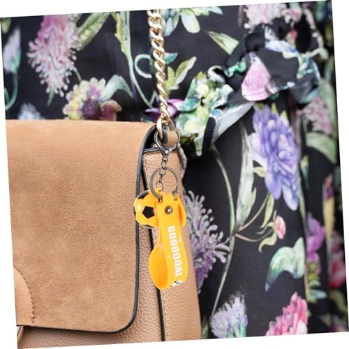 PartyKindom 2 Pcs Soccer Keychain Football Pendant for Keys and Bags