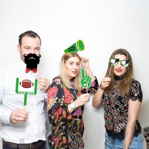 Maicaiffe Football Birthday Photo Booth Props - 24 Pcs