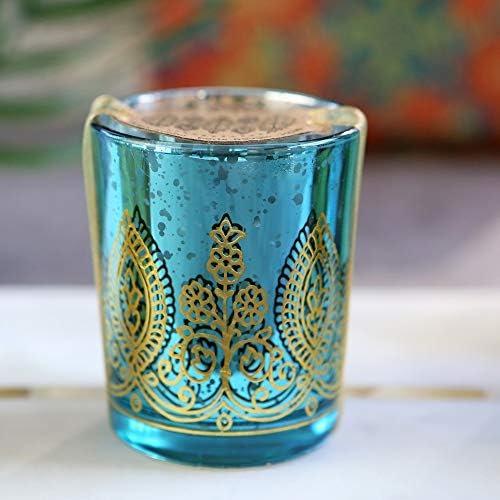 Kate Aspen Indian Jewel Henna Candle Holders Set of 4