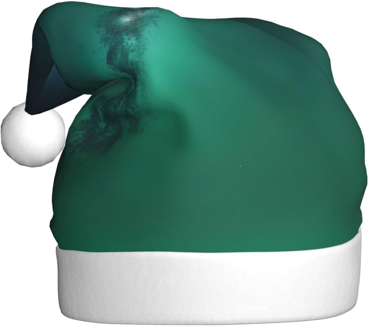 Galaxy Green Santa Hat Personalized Funny Christmas Headwear for Women