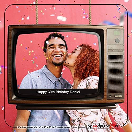 Custom Retro TV Set Photo Booth Prop for Parties