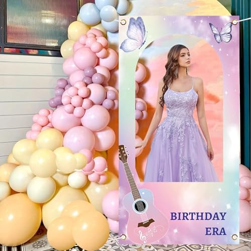 Super Star Music Themed Photo Booth Background for Girls Birthday Parties