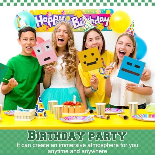 Marspark Pixel Party Photo Booth Props and Stickers