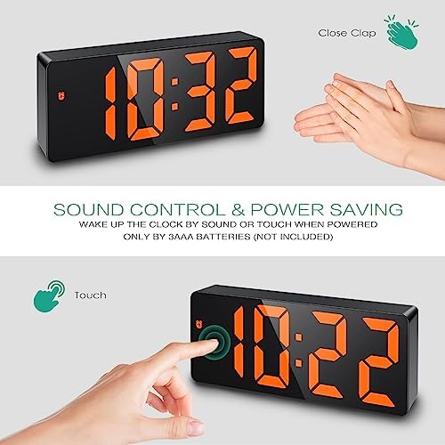 ORIA Digital Alarm Clock with 65 Inch Display