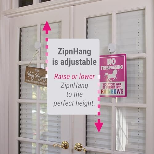 Zip n Hang Xtra Wreath Hanger for Glass Doors