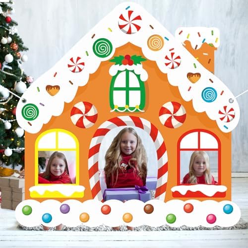 Large Christmas Gingerbread House Photo Booth Prop