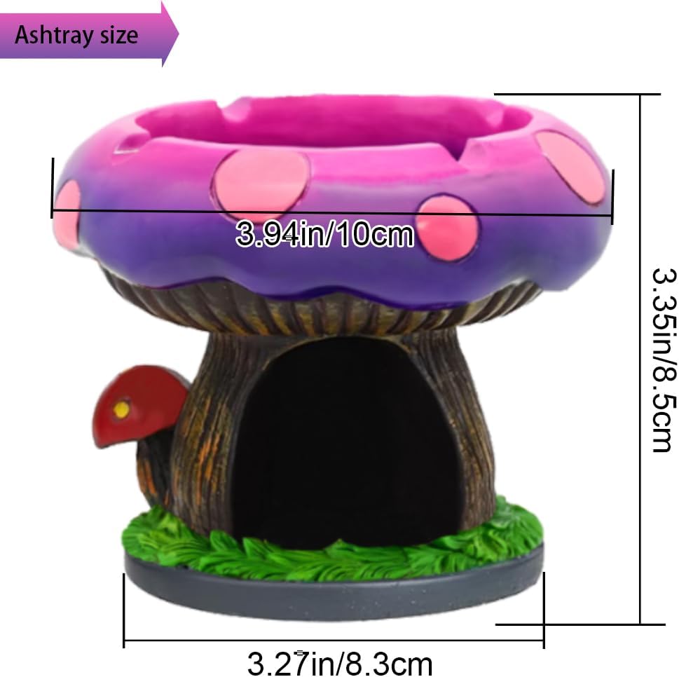 YukaBa Fantastical Mushroom Ashtray with Storage