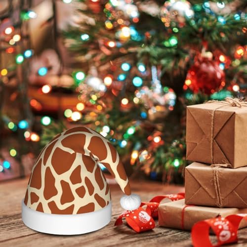 Colorful Butterfly Print Christmas Hat for Adults