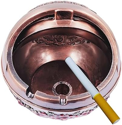 Hourwof Smokeless Ashtray with Lid Copper