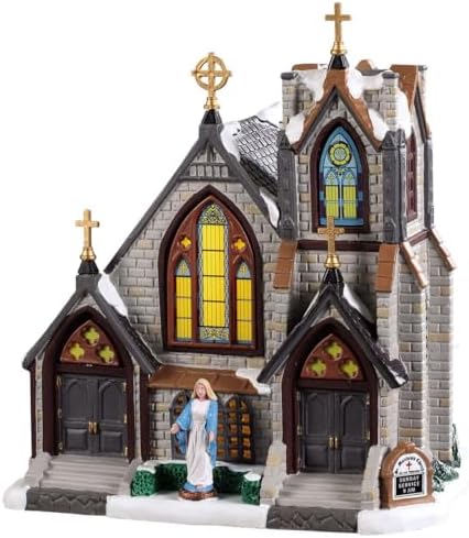 Lemax St Matthews Church Lighted Building