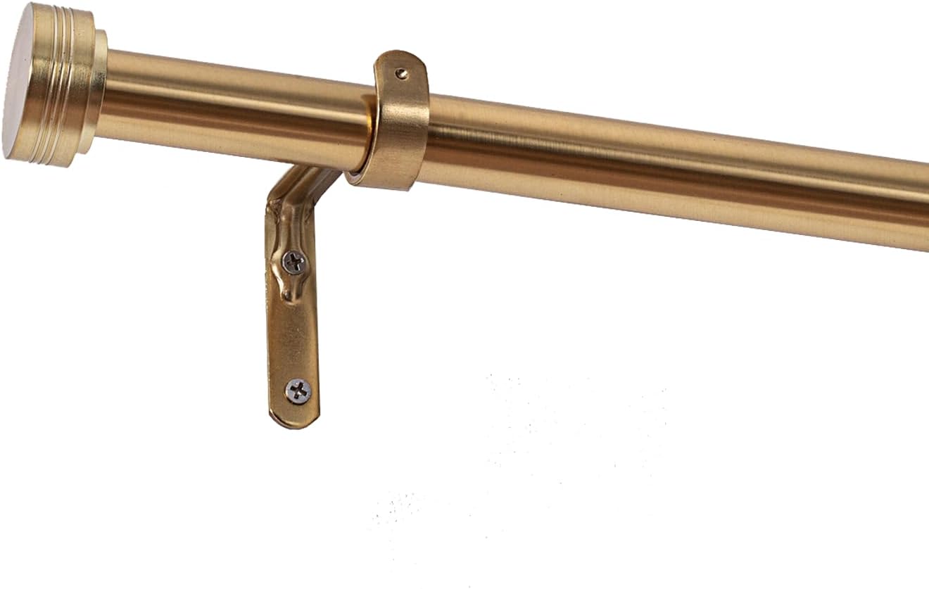 Antique Gold Curtain Rods 18-88 Inch Adjustable Length